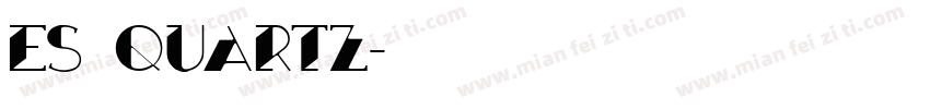 es quartz字体转换
